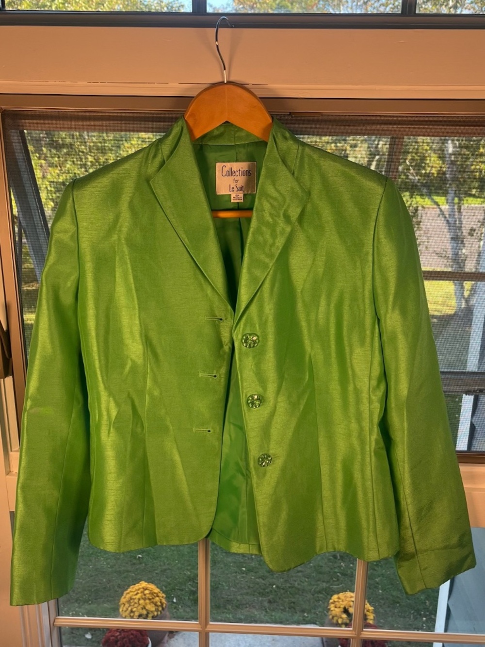 Collections for Le Suit Vivid Green Blazer Top 6p RN54050